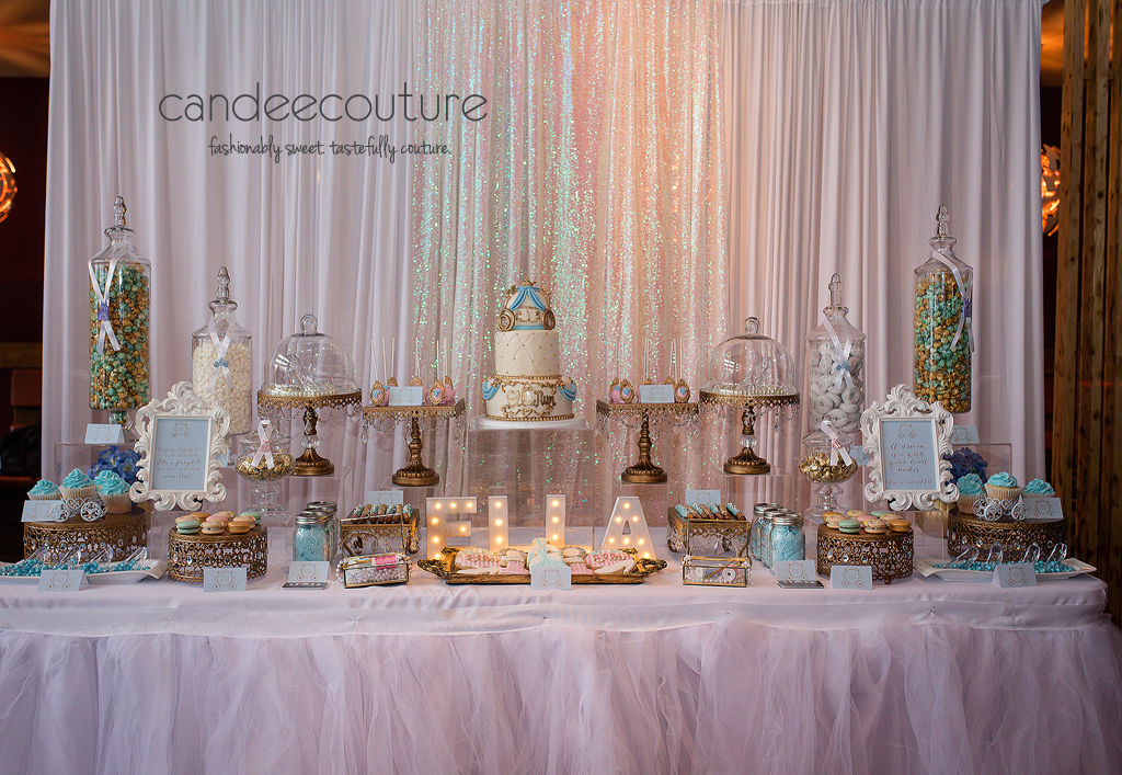 Cinderella Dessert Table, Cinderella Dessert Table, Dessert Tables, Cinderella Table, Cinderella Dessert Table Cinderella Theme dessert on a sweet table created by Candee Couture.