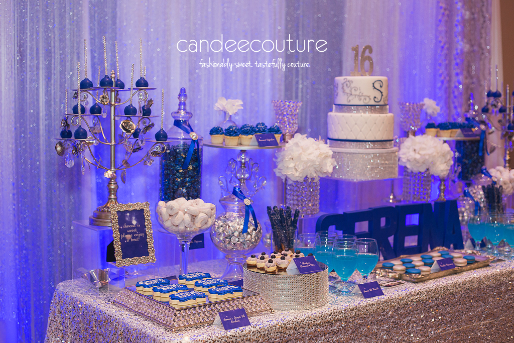 Sparkly Sweet 16 Dessert Table Candee Couture Plano TX